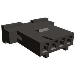 1 pcs - TE Connectivity Connector Housing, 2.54mm Pitch, 4 Way, 1 Row