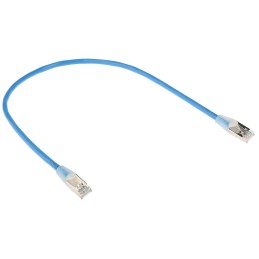 1 pcs - RS PRO Cat5e Male RJ45 to Male RJ45 Ethernet Cable, F/UTP, Blue PVC Sheath, 0.5m