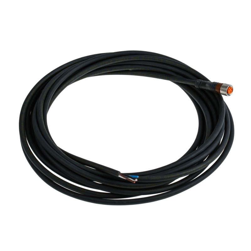 1 pcs - Lumberg Automation Straight Female 4 way M8 to Unterminated Sensor Actuator Cable, 5m