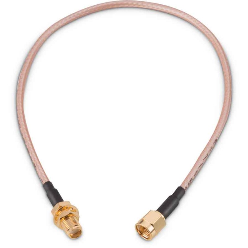 1 pcs - Wurth Elektronik Male SMA to Female SMA Coaxial Cable, 152.4mm, RG316 Coaxial, Terminated