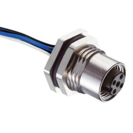 1 pcs - RS PRO Circular Connector, 4 Contacts, M12 Connector, Socket, Female, IP67