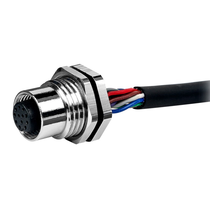 1 pcs - RS PRO Circular Connector, 12 Contacts, M12 Connector, Socket, Female, IP67