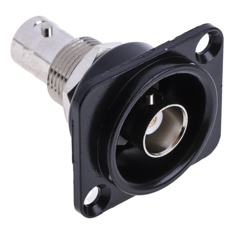 1 pcs - RS PRO, jack Panel Mount BNC Connector, 50Ω, Straight Body