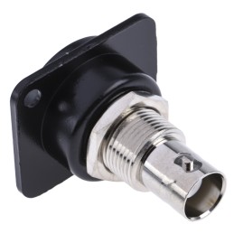 1 pcs - RS PRO, jack Panel Mount BNC Connector, 50Ω, Straight Body