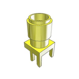 1 pcs - Samtec SMA Series, jack Edge Mount SMA Connector, 50Ω, Solder Termination, Straight Body