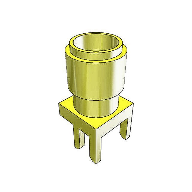 1 pcs - Samtec SMA Series, jack Edge Mount SMA Connector, 50Ω, Solder Termination, Straight Body