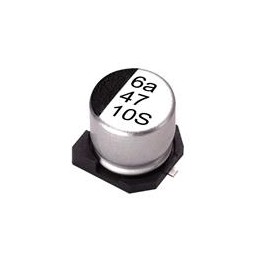 1 pcs : VES100M1ETR-0505 - Aluminium Electrolytic Capacitors - SMD