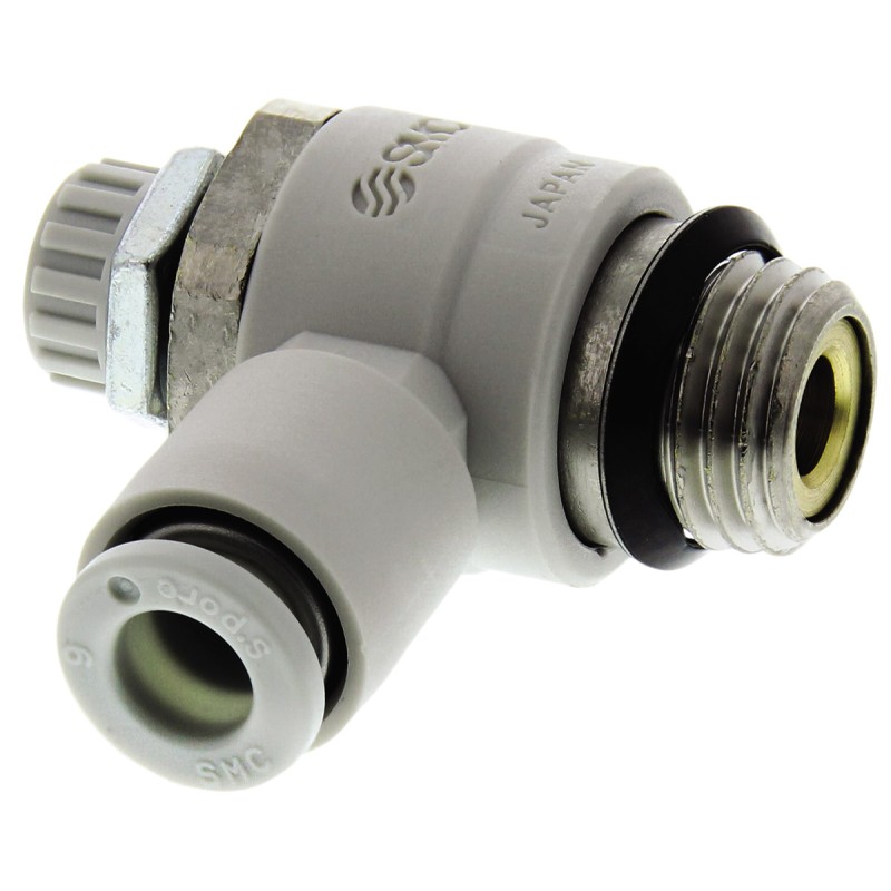 1 pcs - SMC AS Series Threaded Flow Regulator x 6mm Tube Outlet Port