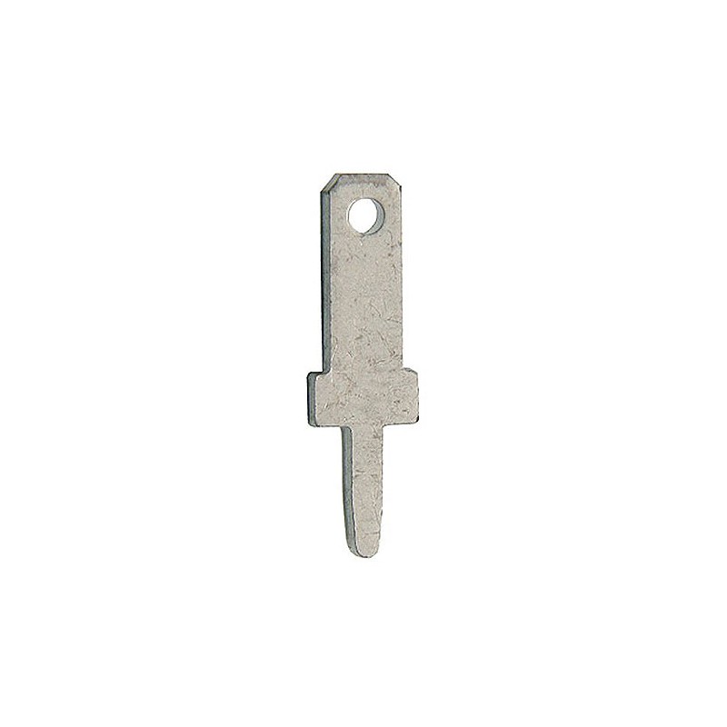 100 pcs - RS PRO Uninsulated Male Spade Connector, PCB Tab, 2.8 x 0.8mm Tab Size