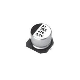 1 pcs : VZS101M1ETR-0606 - Aluminium Electrolytic Capacitors - SMD 25 Volts 100uF 20% 6.3X5.7