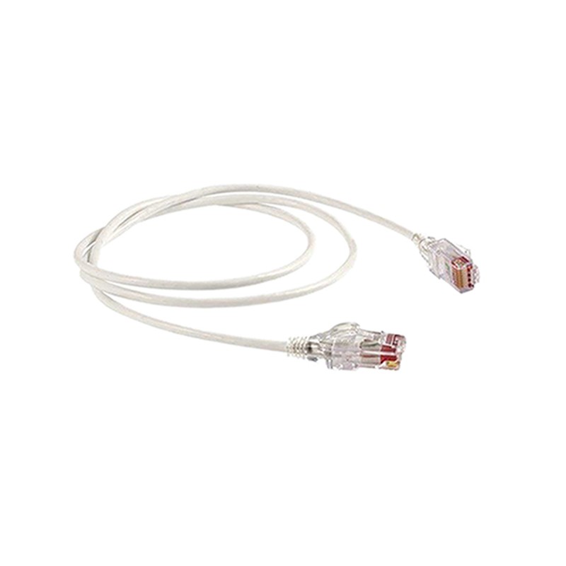 1 pcs - Polyco Healthline Cat6 Male RJ45 to Male RJ45 Ethernet Cable, U/UTP, White LSZH Sheath, 1m