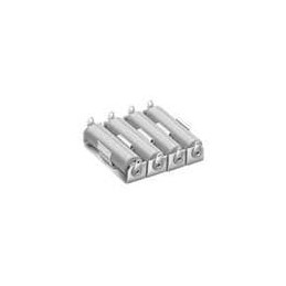 1 pcs : 182 - Cylindrical Battery Contacts, Clips, Holders & Springs 4AA ALUM Battery HOLDER