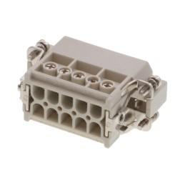 1 pcs - Molex Heavy Duty Power Connector Module, 16A, Male, 93601 Series, 10 Contacts