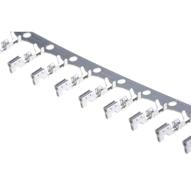100 pcs - Molex Mini-Latch Series Female Crimp Terminal, 28AWG Min, 22AWG Max