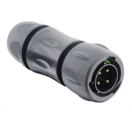 1 pcs - Souriau Circular Connector, 4 Contacts, Cable Mount, Plug