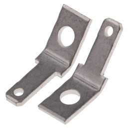 100 pcs - RS PRO Uninsulated Male Spade Connector, PCB Tab, 2.8 x 0.8mm Tab Size