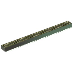 1 pcs - HARWIN Straight Surface Mount PCB Socket, 50-Contact, 2-Row, 1.27mm Pitch, Solder Termination