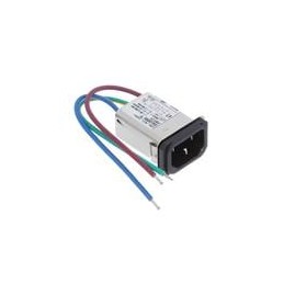 1 pcs : 15EJHS8 - AC Power Entry Modules 15A IEC-WIRE LEAD SNAP IN MOUNT