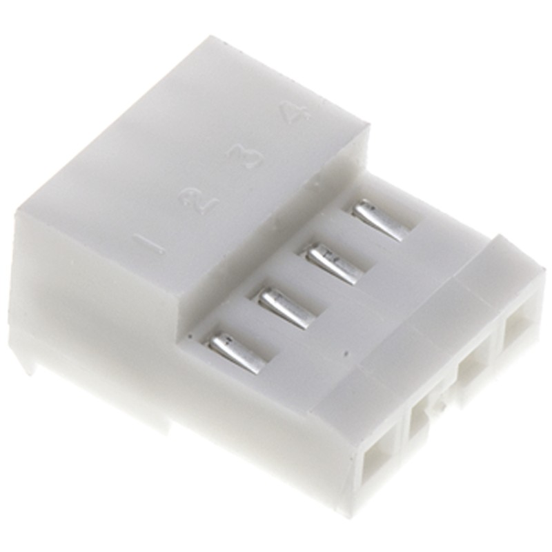 10 pcs - TE Connectivity 4-Way IDC Connector Socket for Cable Mount, 1-Row