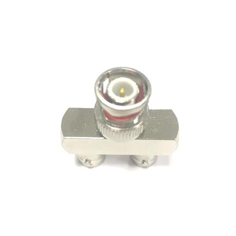 1 pcs - RS PRO Tee 50Ω Coaxial Adapter BNC Plug Plug to BNC Socket 4GHz