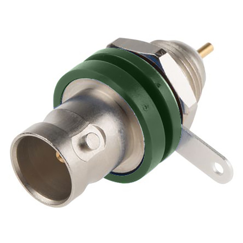 1 pcs - binder, jack Panel Mount BNC Connector, 75Ω, Solder Termination, Straight Body
