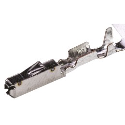 100 pcs - TE Connectivity AMPMODU MOD II Series Female Crimp Terminal, 26AWG Min, 22AWG Max