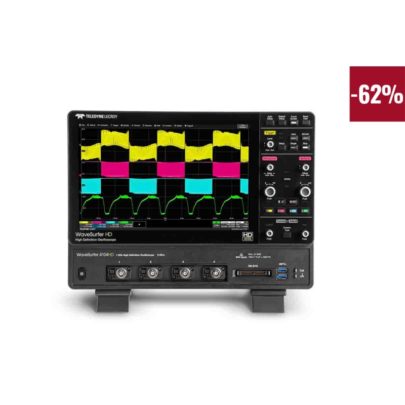 1 pcs - Teledyne LeCroy WaveSurfer 4104HD FULLY LOADED WaveSurfer 4000HD Series Digital Bench Oscilloscope, 4 Analogue