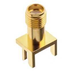 1 pcs - Molex SMA Series, jack Edge Mount SMA Connector, 50Ω, Solder Termination, Straight Body