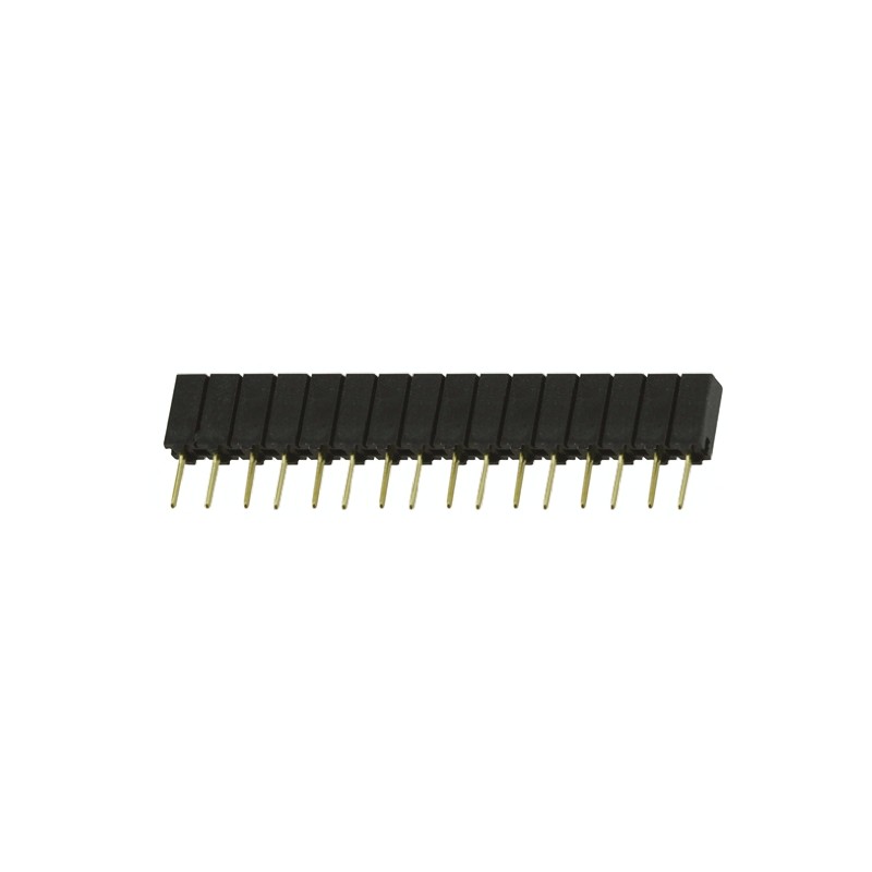 1 pcs - Samtec SSA Series Straight Through Hole Mount PCB Socket, 16-Contact, 1-Row, 2.54mm Pitch, Solder Termination