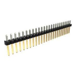 100 pcs - Amphenol ICC Minitek Series Through Hole Pin Header, 25 Contact(s), 2.0mm Pitch, 1 Row(s), Unshrouded