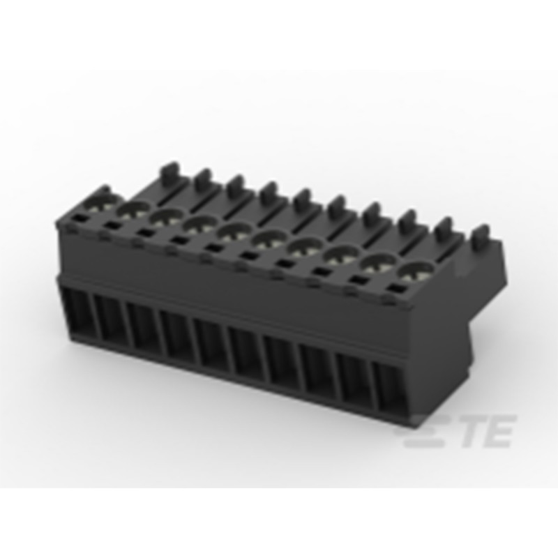 1 pcs - TE Connectivity 3.5mm Pitch 10 Way Pluggable Terminal Block, Plug, Cable Mount, Screw Termination