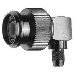 1 pcs - Telegartner, Plug Cable Mount TNC Connector, 50Ω, Crimp Termination, Right Angle Body