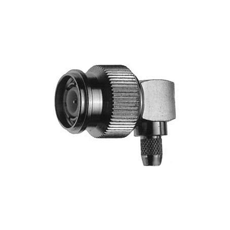 1 pcs - Telegartner, Plug Cable Mount TNC Connector, 50Ω, Crimp Termination, Right Angle Body