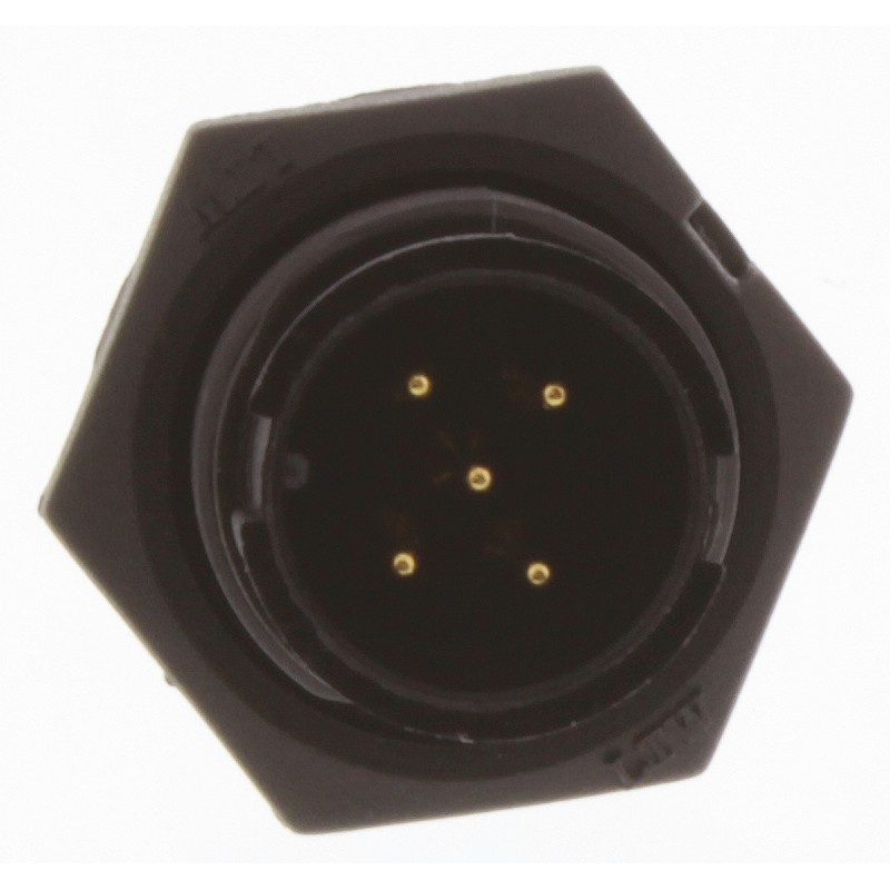 1 pcs - Amphenol Industrial Circular Connector, 5 Contacts, Panel Mount, Plug, Male, IP67, Ceres Series