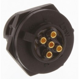 1 pcs - Amphenol Industrial Circular Connector, 5 Contacts, Panel Mount, Plug, Male, IP67, Ceres Series