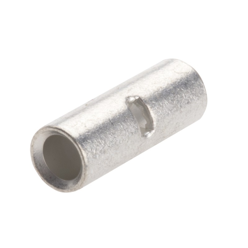 100 pcs - RS PRO Butt Splice Splice Connector, Sliver, Tin 12 - 10 AWG