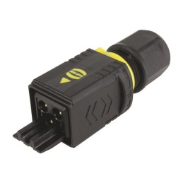 1 pcs - HARTING, HARTING PushPull Power Connector Cable Mount Plug, 3P, Crimp Termination, 16A, 250 V