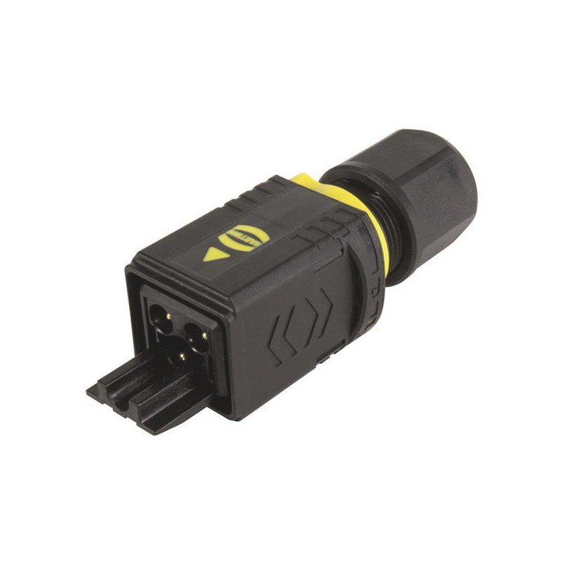 1 pcs - HARTING, HARTING PushPull Power Connector Cable Mount Plug, 3P, Crimp Termination, 16A, 250 V