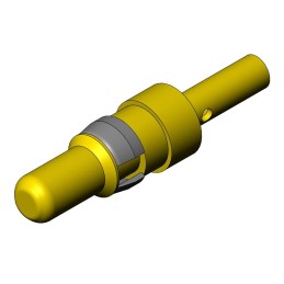 1 pcs - FCT from Molex, 173112 Series, size 16 - 20AWG Male Crimp D-Sub Connector Power Contact, Gold Power, 16 -