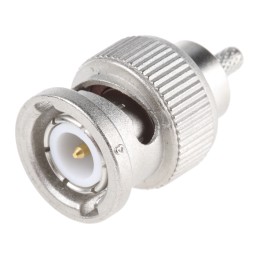 15 pcs - Telegartner, Plug Cable Mount BNC Connector, 50Ω, Crimp Termination, Straight Body