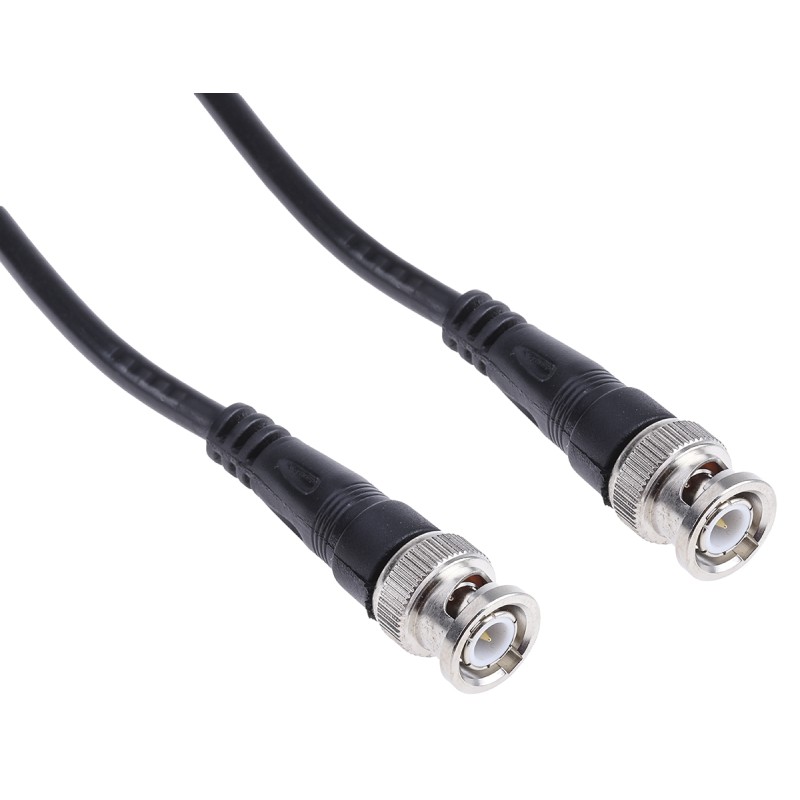 1 pcs - RS PRO Male BNC to Male BNC Coaxial Cable, 2m, RG58 Coaxial, Terminated