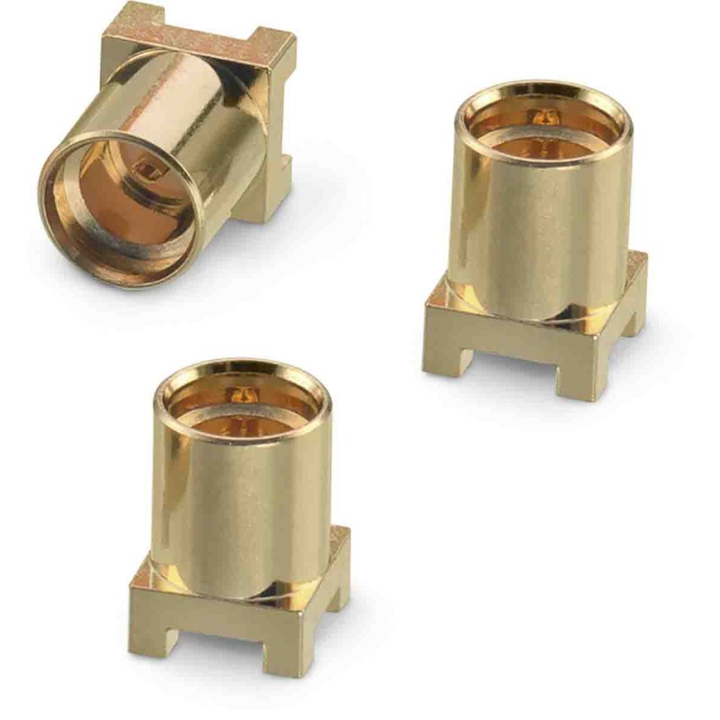 1 pcs - Wurth Elektronik WR-MMCX Series, jack Surface Mount MMCX Connector, 50Ω, Solder Termination, Straight Body