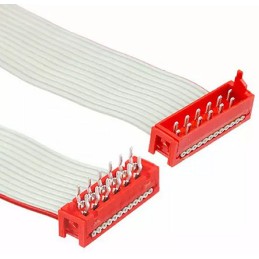 1 pcs - TE Connectivity Micro-MaTch Series Flat Ribbon Cable, 12-Way, 1.27mm Pitch, 150.5mm Length, Micro-MaTch IDC to