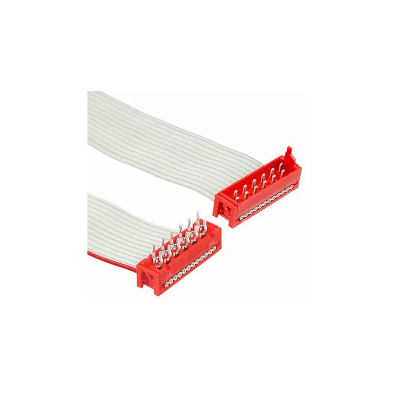 1 pcs - TE Connectivity Micro-MaTch Series Flat Ribbon Cable, 12-Way, 1.27mm Pitch, 150.5mm Length, Micro-MaTch IDC to