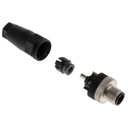 1 pcs - Hirschmann Circular Connector, 5 Contacts, Cable Mount, M12 Connector, Plug, Male, IP67, E Series