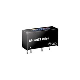 1 pcs : RP-0506S - Isolated DC/DC Converters - Through Hole 1W 5Vin 6Vout 167mA SIP7