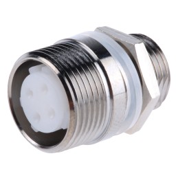 1 pcs - Hirose Circular Connector, 4 Contacts, Panel Mount, Miniature Connector, Socket, Female, SR30 Series