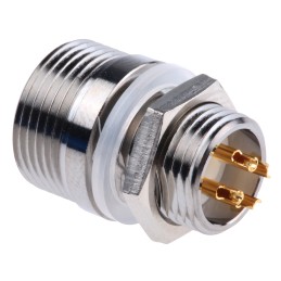 1 pcs - Hirose Circular Connector, 4 Contacts, Panel Mount, Miniature Connector, Socket, Female, SR30 Series