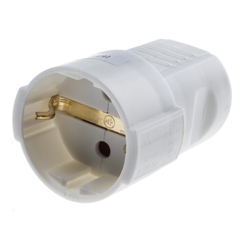 1 pcs - RS PRO German Mains Sockets, 16A, Cable Mount, 250 V