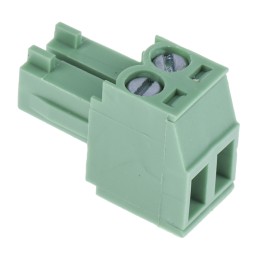 1 pcs - Wurth Elektronik 3.5mm Pitch 2 Way Pluggable Terminal Block, Plug, Cable Mount, Screw Termination